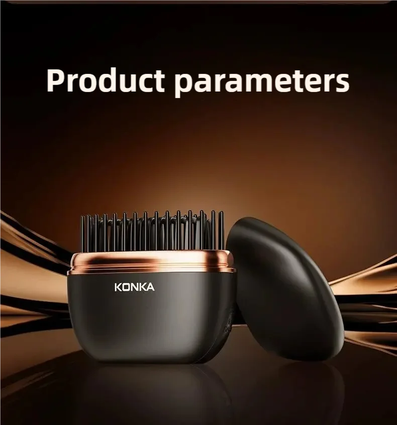 Portable Electric Hot Comb Anti-Scalding Styling Tool Mini Negative Ions Hot Comb Hair Styling Tool Hair Comb For Travel Use